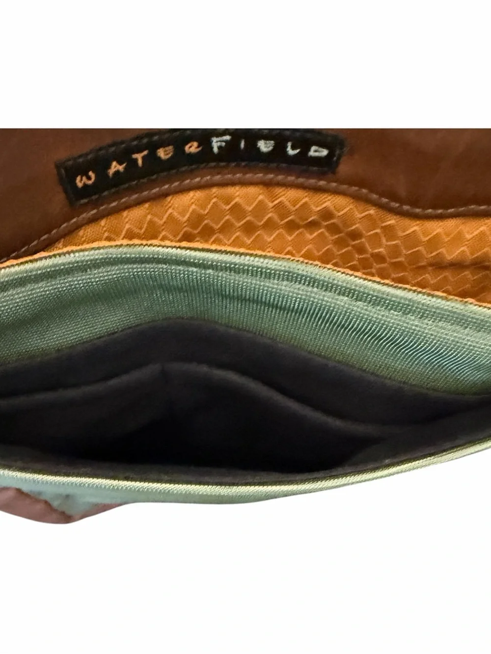 Waterfield Men's Brown Leather Crossbody 17in large Messenger Bag